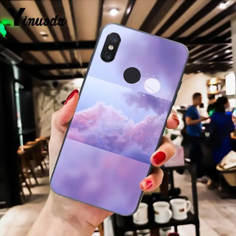 Yinuoda сладкий небо розовый великое искусство узор печати эстетическое PhoneCase для XiaomiMi6 Mix2 Mix2S Note3 8 lite Redmi5 note5 Note4 4X