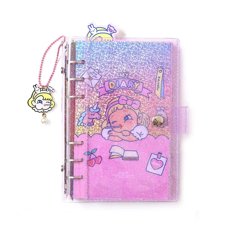 Kawaii DIY повесток записная книжка А6 Биндер корейский дневник на спирали планировщик Органайзер записная книжка для девочек Fichario Traveller Journal Sketcbook