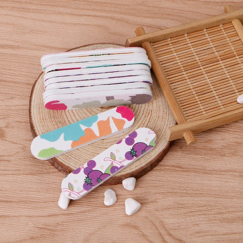 Mini Pro Пилочки для ногтей милые круглые двухcторонняя точилка nail Art Советы