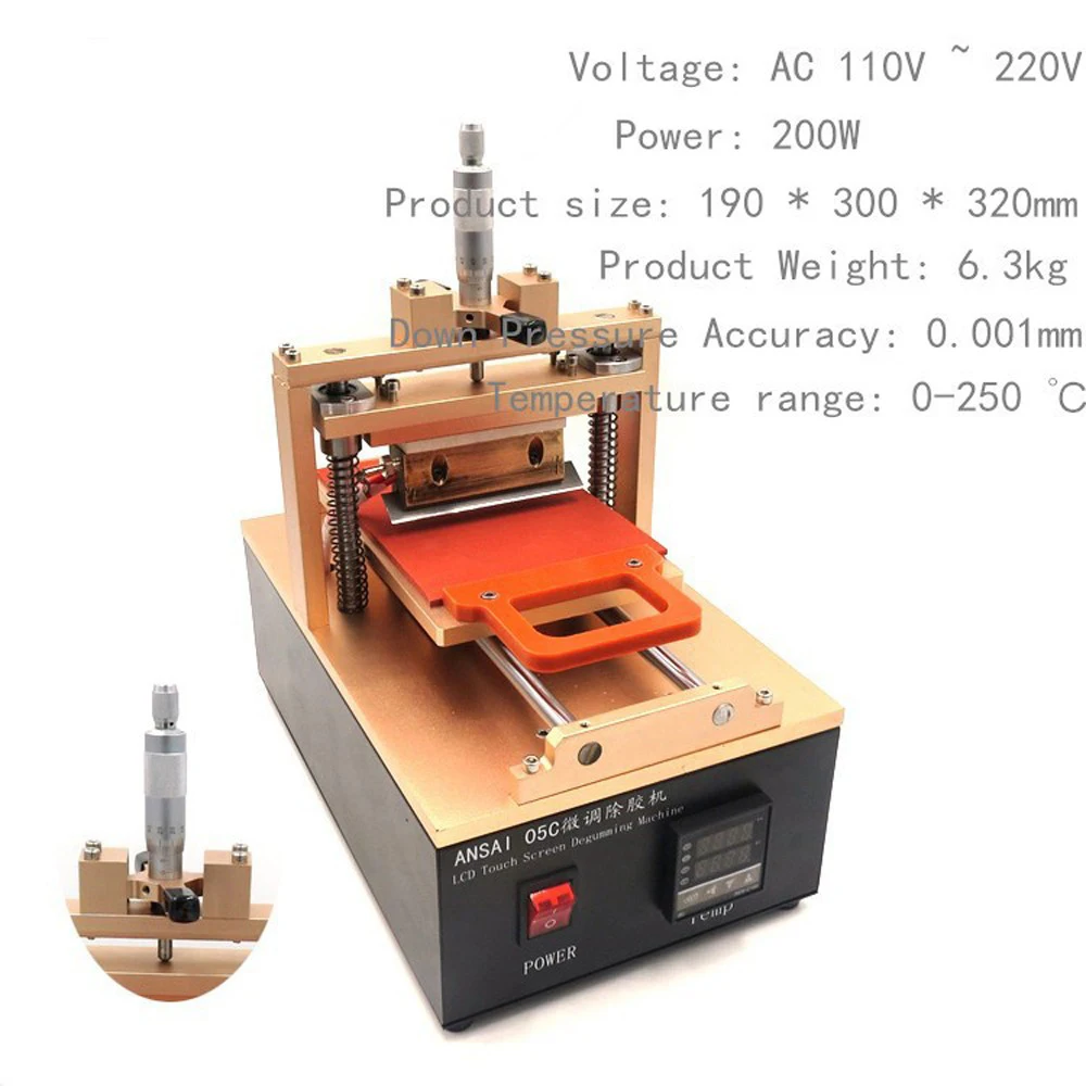 Высокоточный LOCA УФ клей поляризационный Съемник пленки машина ЖК дисплей