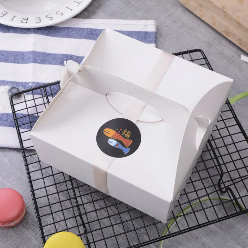 10pcs/lot Cake Box for 6 Inch Cake/Dessert solid Gift For Wedding Favors Christmas Party Paperboard Boxes Blank Storage Bags | Дом и сад