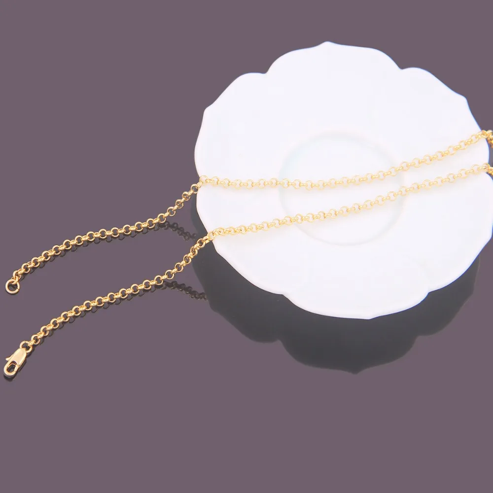 LAKH Korea edition fashionable sells cable chain Electroplating 24-k men's and women's simple necklace | Украшения и