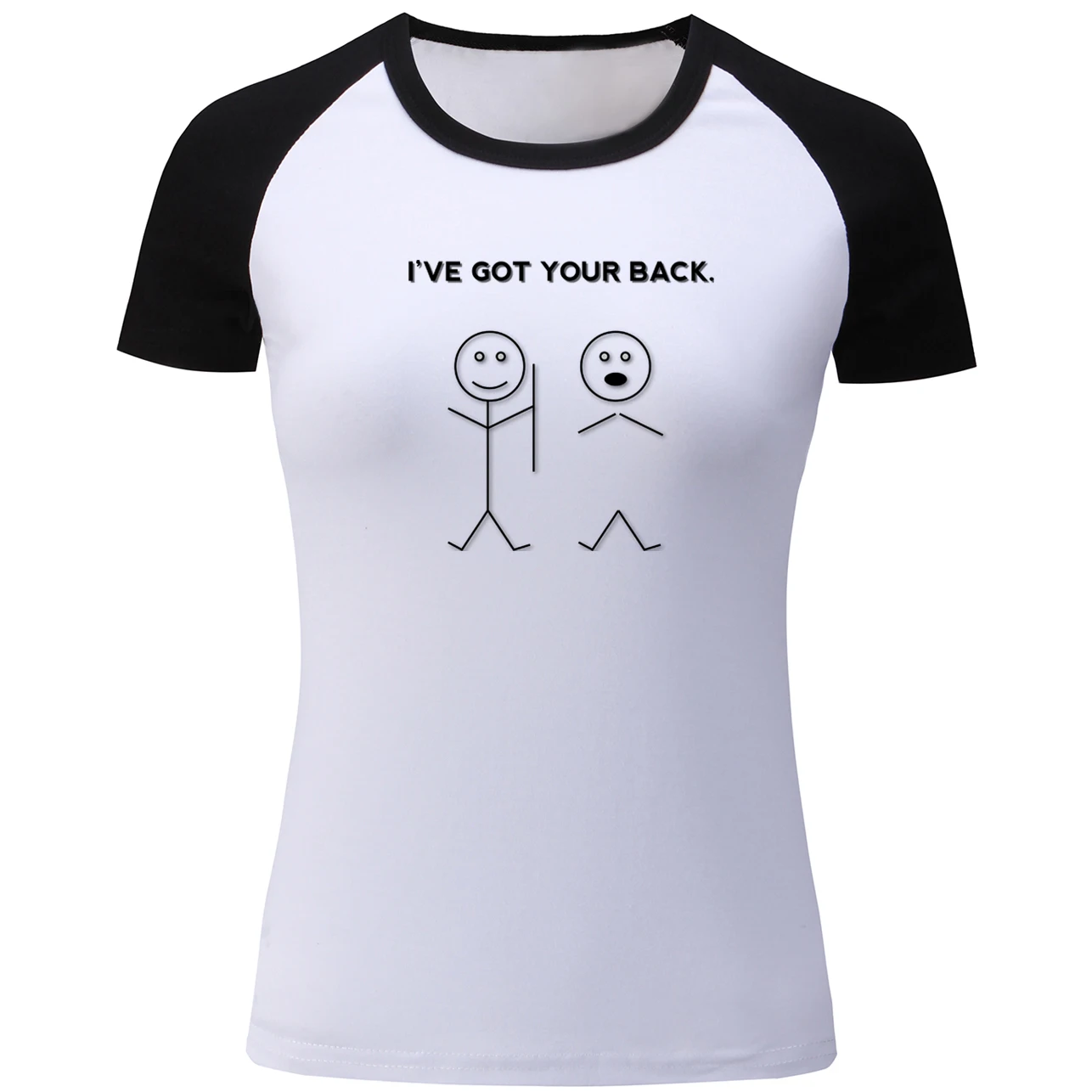Футболка с коротким рукавом и надписью I Got Your Back футболка принтом в виде тату