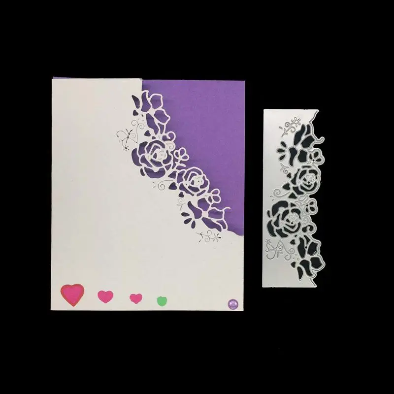 Новая роза цветок кружева металла резки штампы трафарет для скрапбукинга