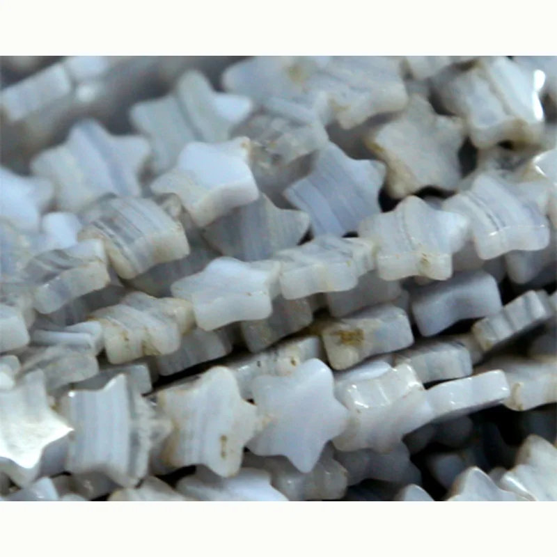 Оптовая продажа со скидкой бусины из натурального синего кружева агата