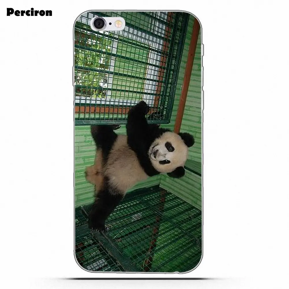 Чехол Perciron Panda Bff из мягкого ТПУ с капом чехол для iPhone 4 4S 5 5C SE 6 6 S 7 8 Plus X Galaxy S5 S6 S7 S8 большое ядро II Prime Alpha