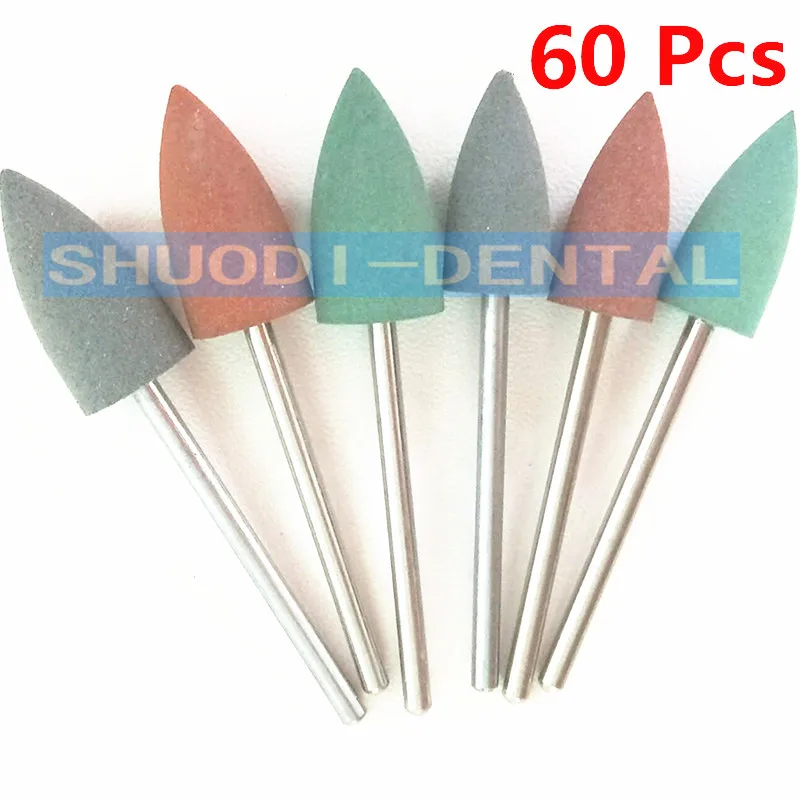 60 шт. силиконовой резины фильцы зуботехнические полировочные полировщик