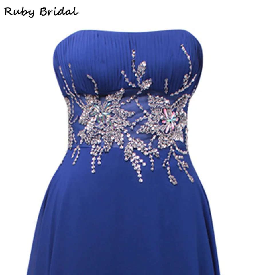 Ruby Bridal Vestido De Festa длинное вечернее платье трапециевидной формы королевское синее