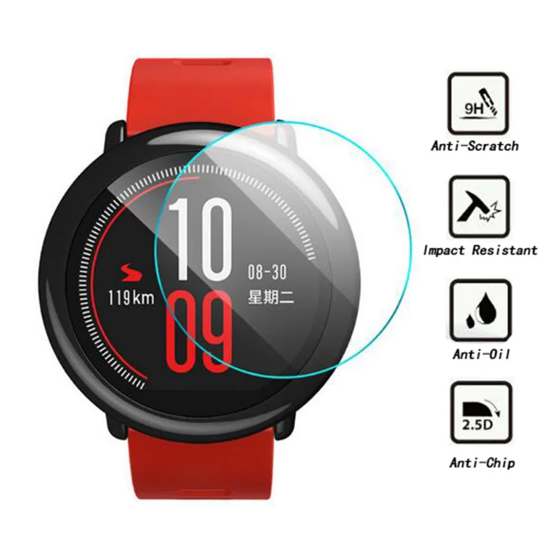 9H 2.5D Премиум Защита экрана для Xiaomi Huami Amazfit взрывозащищенное стекло пленка
