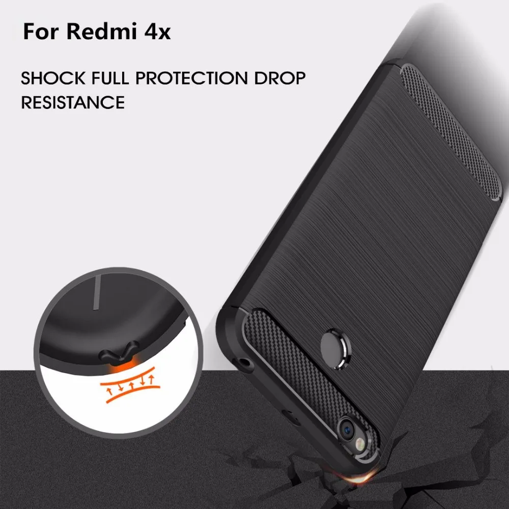 Защитный чехол из углеродного волокна для телефона Redmi 5 plus 4A 6A 5A note 6 7 pro 4X Xiaomi CC9 Mi A3