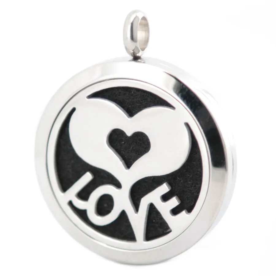 Медальон для ароматерапии с цепочкой и подставкой из нержавеющей стали|perfume diffuser