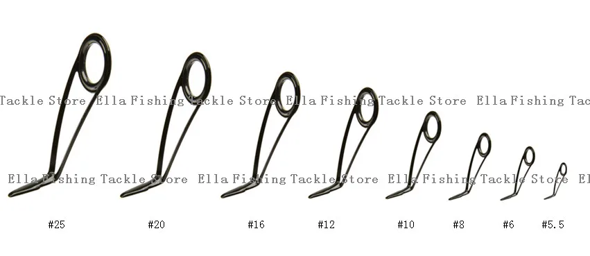 

KL-H Series Set Kit 1 SET (8pcs) Guide fishing rod guides, fishing rod parts repair guide