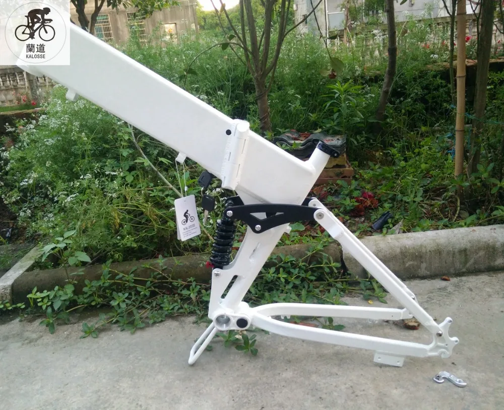 Kalosse Алюминий сплав 26er DIY рама электрического велосипеда полный кадр Подвески 160