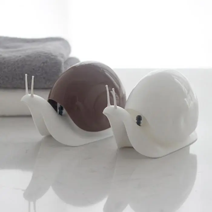 Bathroom Shampoo Dispenser Snail Shape Hand Soap Liquid Shampoo Shower Container YU-Home