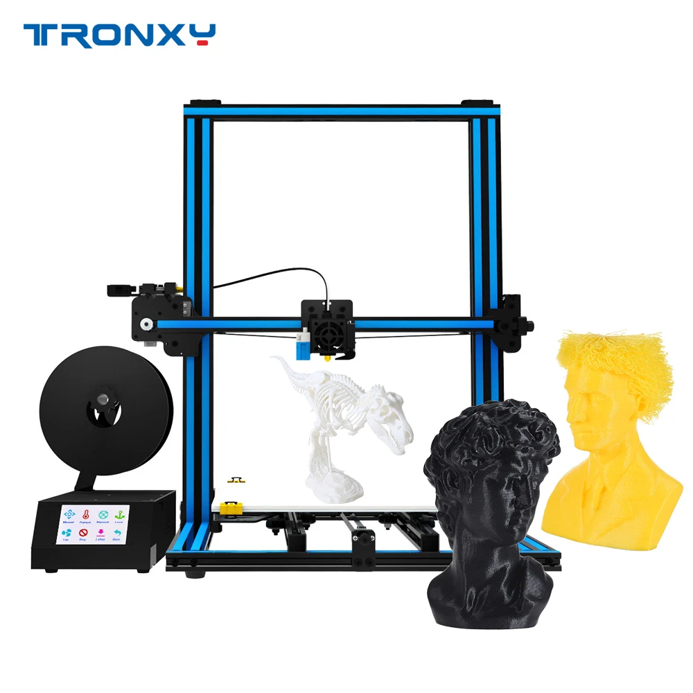 Tronxy X3SA 3d принтер комплект с тепловым сенсорным экраном MK8 сопло Авто нивелир нити иссякает обнаружение отключения питания восстановление