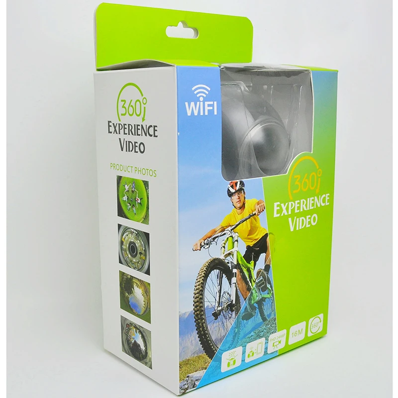 360 градусов камера VR 4K Wifi видео мини панорамная 2448*2448 HD панорамная экшн 3D Виртуальная Реалистичная водонепроницаемая Спортивная камера для вождения