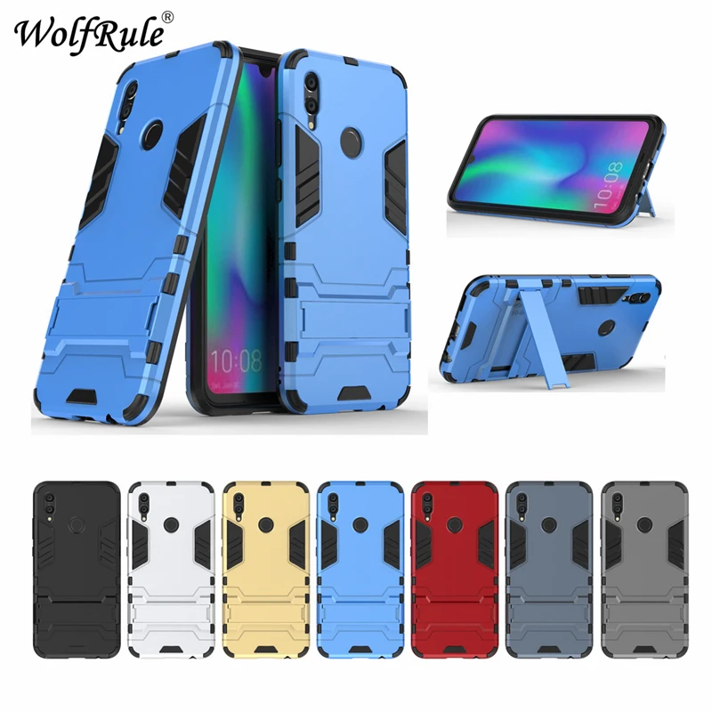 

Cover Huawei P Smart 2019 Case P Smart 2019 Silicone Rubber Robot Armor Hard PC Back Phone Case For Huawei P Smart 2019 Case