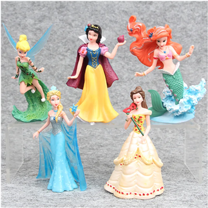 Экшн фигурка из пвх Disney игрушечные принцессы 5 шт./компл. 10 12 см Белоснежка