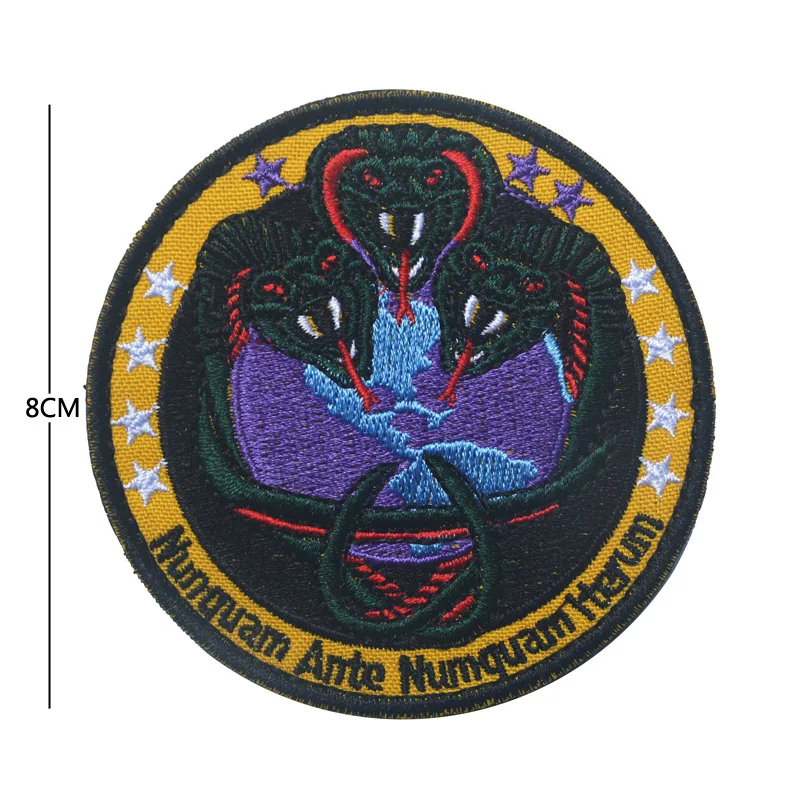 Вышитая американская нашивка NRO NUMQUAM ANTE ITERUM тактический значок военная повязка на