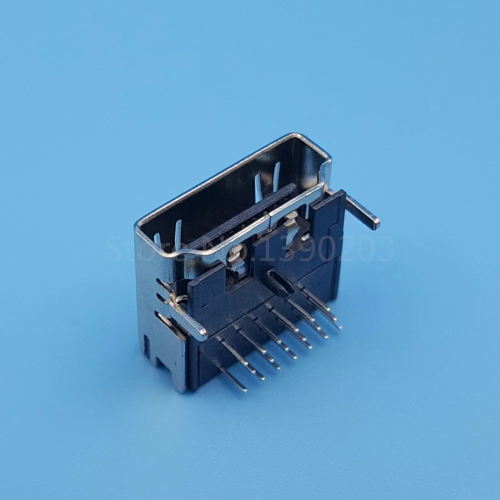 50 шт. HDMI Тип 3Row 19Pin правый угол гнездо PCB DIP припоя разъем