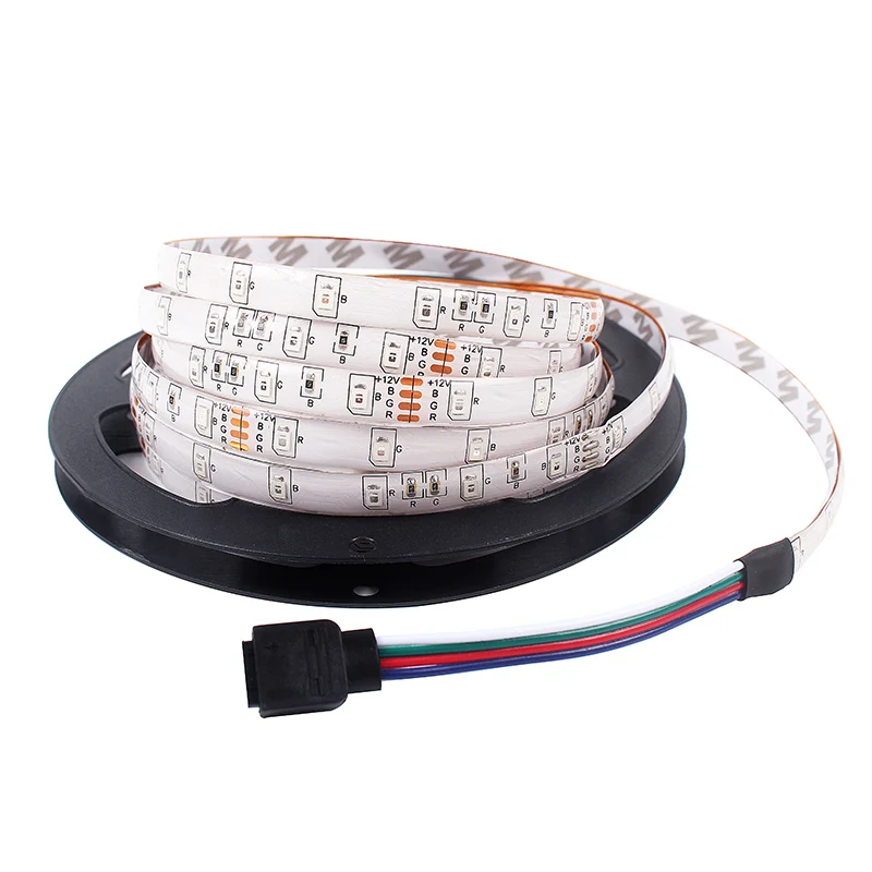 Светодиодная лента SMD3528 5 м 60 светодиодный/м 300 светодиодный s Водонепроницаемый 12 В RGB белый гибкий светильник декоративный светодиодный светильник для помещений