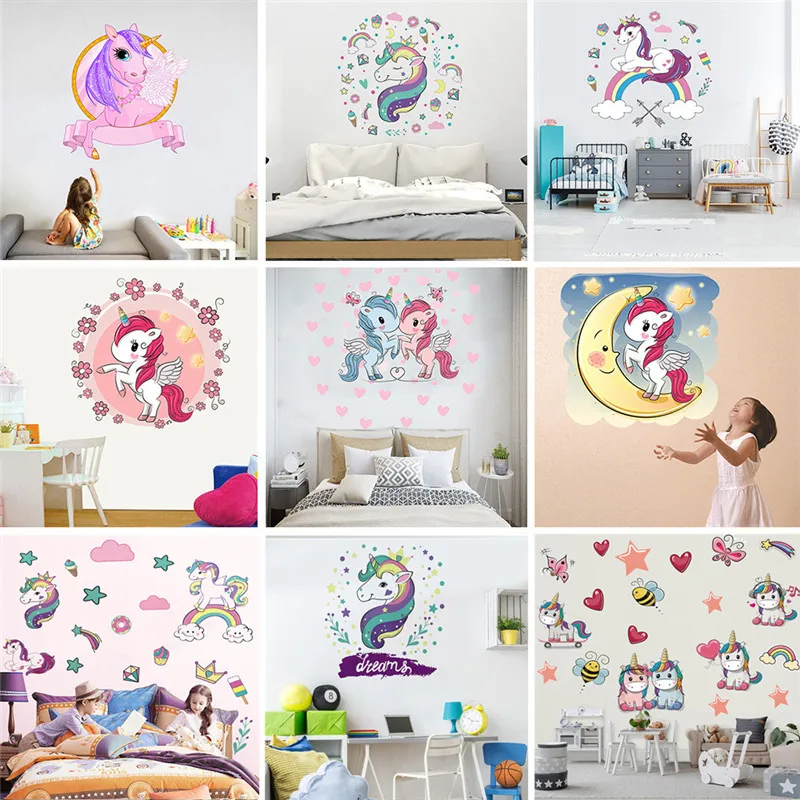 Скандинавский цветок единорог искусственные животные лошадь искусство для