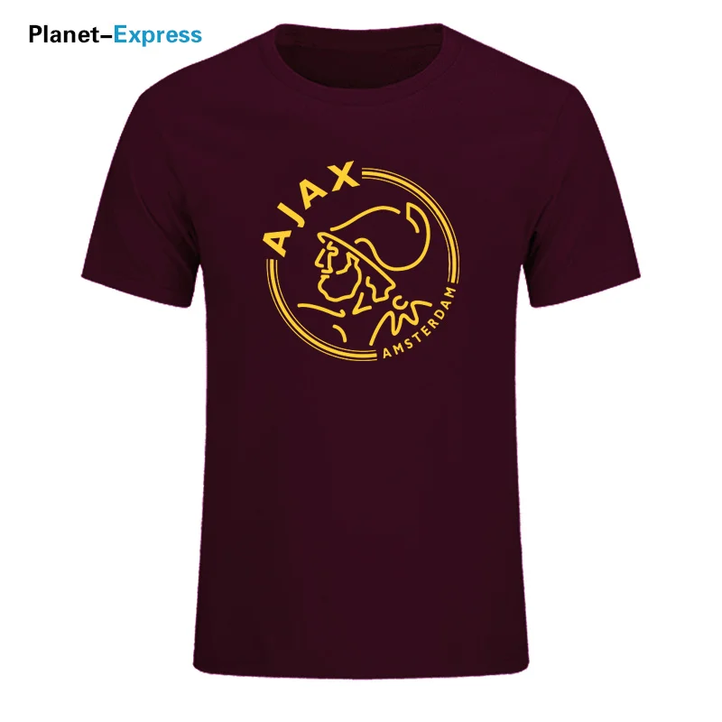 Модные футболки ajax, забавные мужские футболки, футболки с коротким рукавом, роскошные летние хлопковые футболки размера плюс, хип-хоп топы, футболки - Цвет: 10