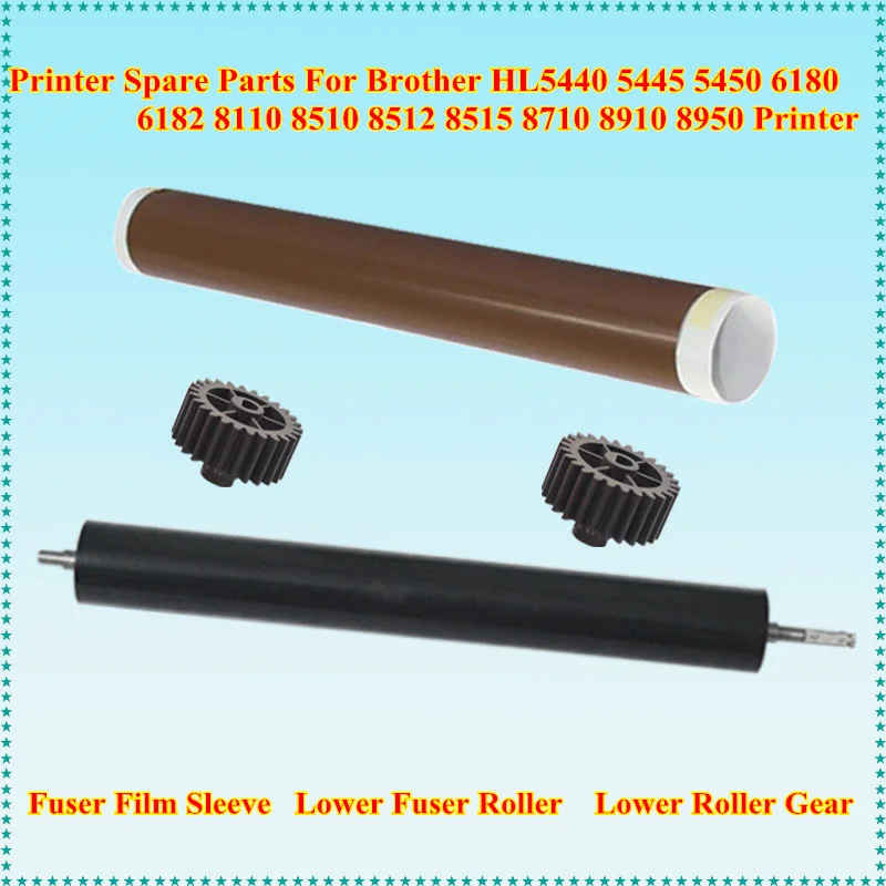 Рукав для пленки фьюзера + ролик с нижним рукавом 2 X механизм Brother HL 5440 5445 5450 5470 6180