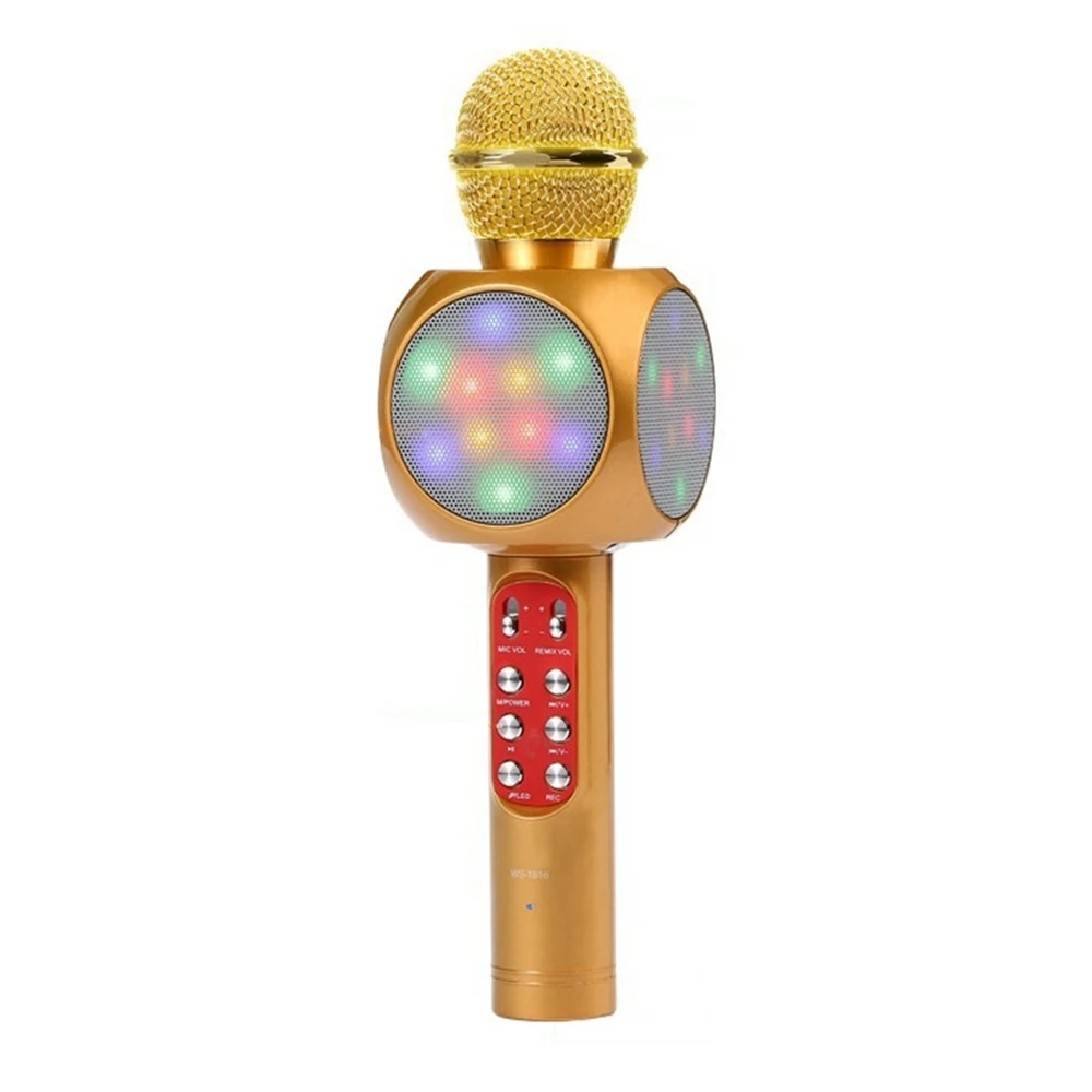 

2019 New Professional LED Light Wireless Microphone With Voice Volume Adjusting