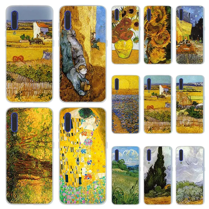 Мягкий чехол с изображением Винсента Ван Гога подсолнуха для Xiaomi Mi 11 Pro Ultra 10 9 8 SE 6X