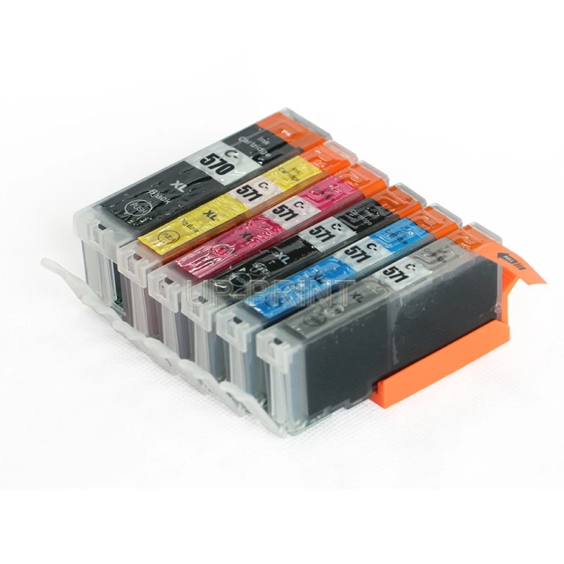 6 шт. PGI670 PGI 670 XL CLI671 совместимые картриджи для Canon PIXMA MG7760 MG7765 MG7766 |