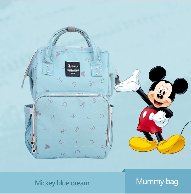 Disney Мумия подгузник для беременных сумки рюкзак большой емкости USB термобутылка для кормления подгузник Детская сумка для путешествий для ухода за ребенком