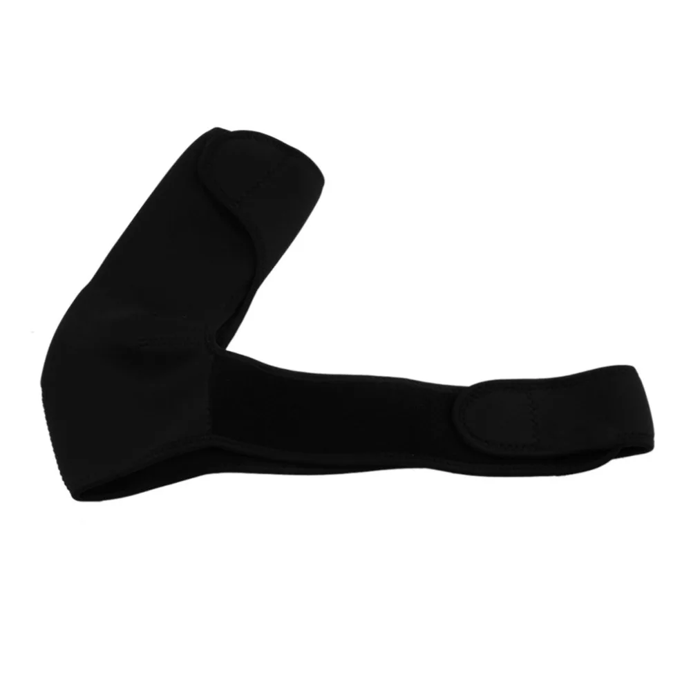 Adjustable Breathable Gym Sports Care Single Shoulder Support Back Brace Guard Strap Wrap Belt Band Pads Black Bandage Men&Women
