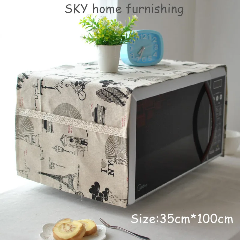 Бесплатная доставка Новый романтический стиль микроволновую печь крышка с 2