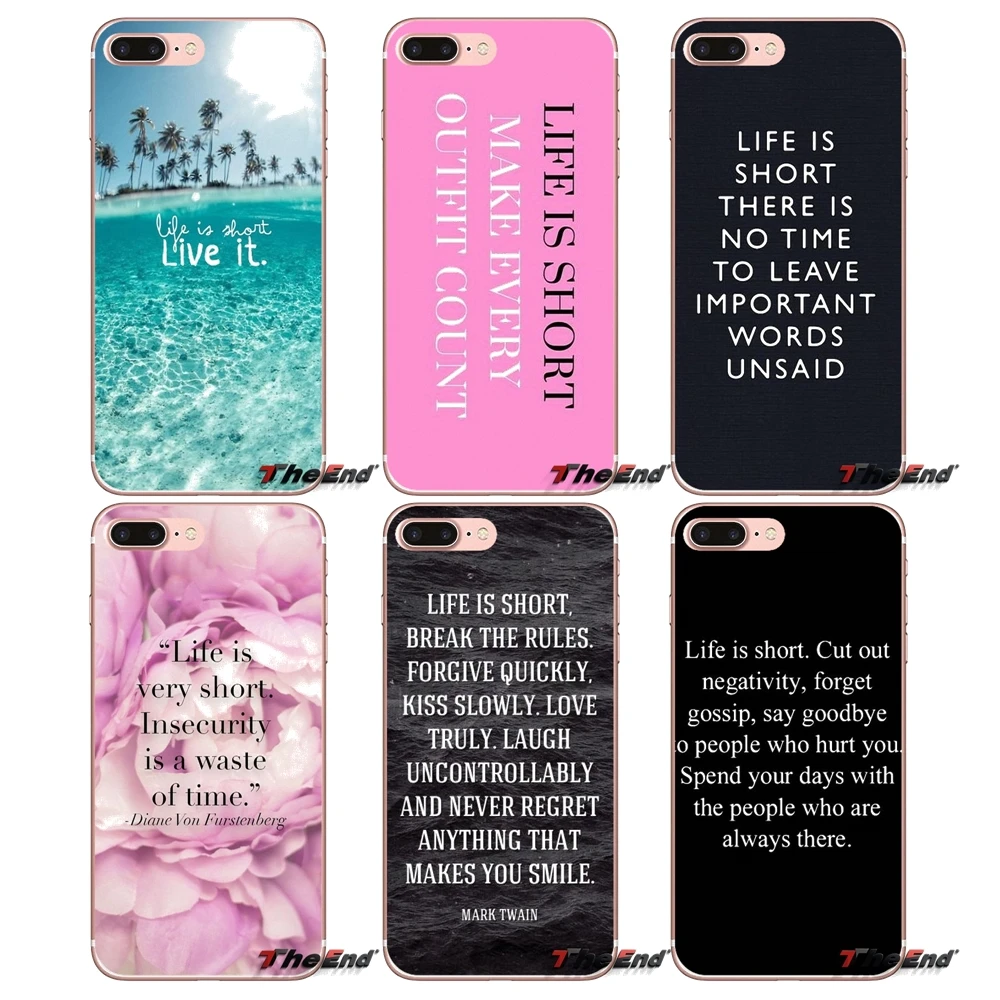Life is short. love rare cherish it Case для iPhone X 4 4S 5 5S 5C SE 6 6S 7 8 Plus Samsung Galaxy J1 J3 J5 J7 A3 A5 2016 2017|case for