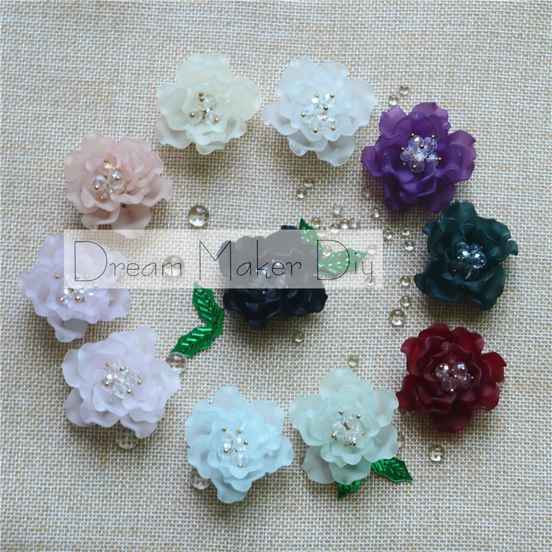 Цветы из смолы с плоской задней стороной 6 шт./лот около 40 мм|for crafts|accessories for craftsflower