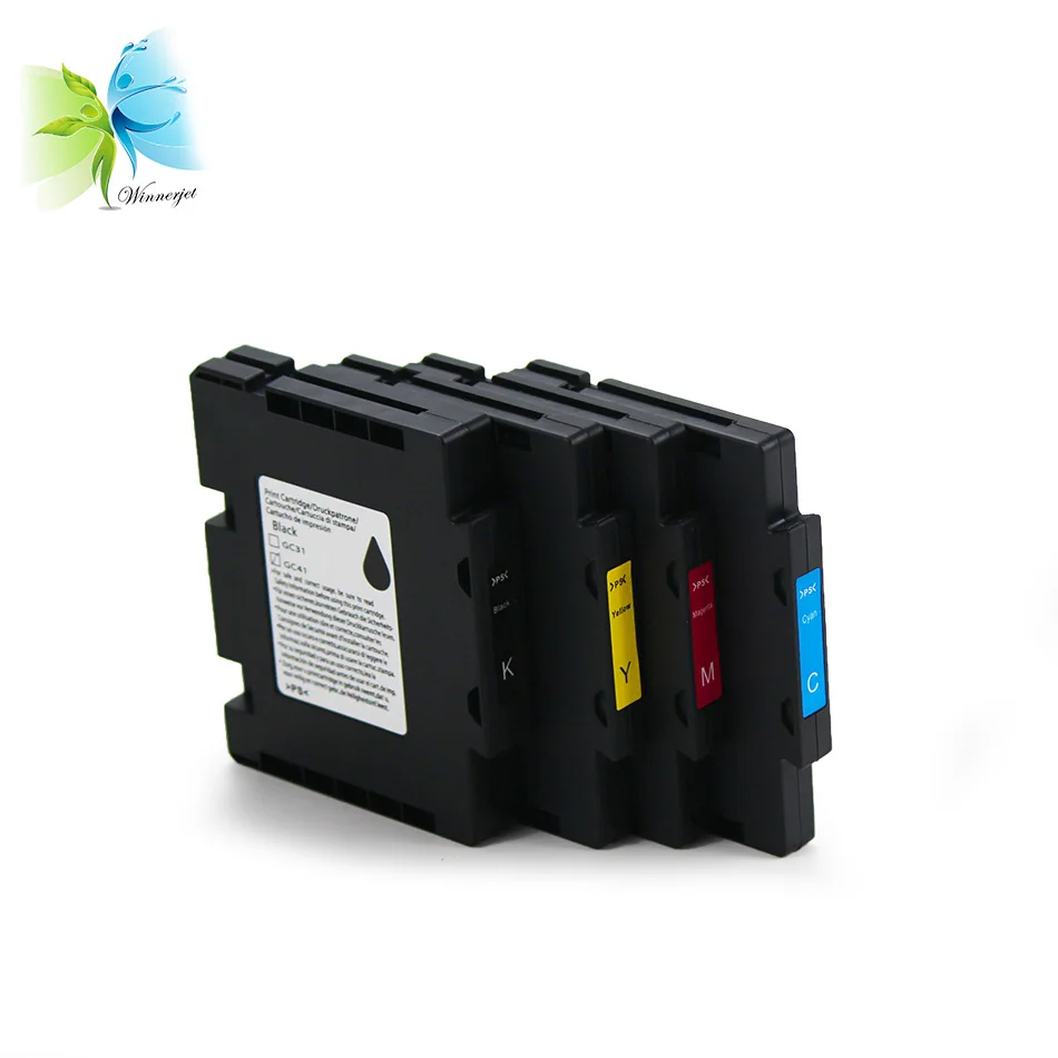 Winnerjet 5 комплектов GC41 Сменные чернильные картриджи для Ricoh SG 3110DN Sawgrass