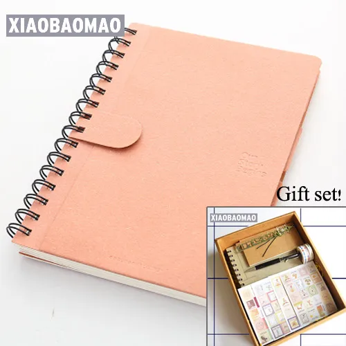 Gift set 11 шт. = комплект! Красивая записная книжка, Подарочная коробка с записной книгой, шариковой ручкой, клейкой лентой Васи, милый корейский подарочный набор канцелярских принадлежностей - Цвет: Gift set