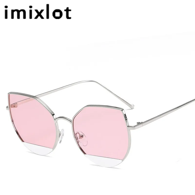 IMIXLOT модные брендовые солнцезащитные очки кошачий глаз Для женщин мужчин Винтаж