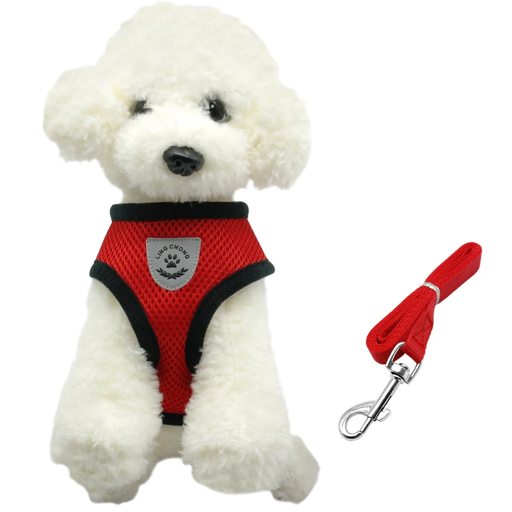 Сетчатый ошейник и поводок для кошек нейлоновый котят собак прогулок|Портупеи| |