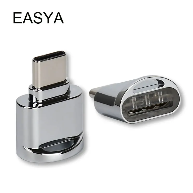 EASYA Mini OTG Type C кардридер usb 3 1 Micro SD TF для Macbook или смартфона с интерфейсом type c