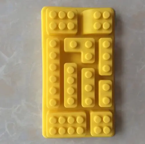 YONGHAO Прямоугольная форма кубика Lego с 10 отверстиями сделай сам шоколадная