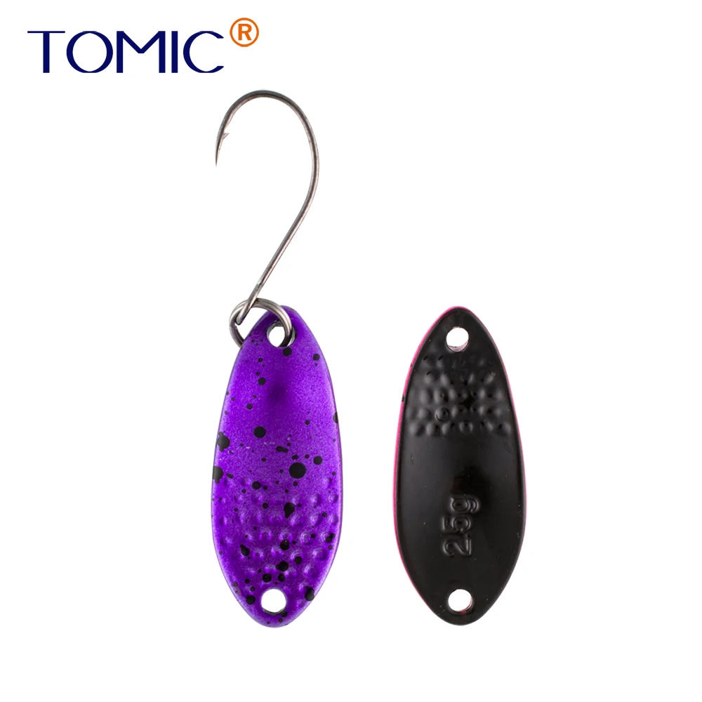 Tomic 1 шт. длинный Литой форель ложка светильник wieght пресноводные рыболовные приманки Щука приманка для окуня pesca безделушки мигалка