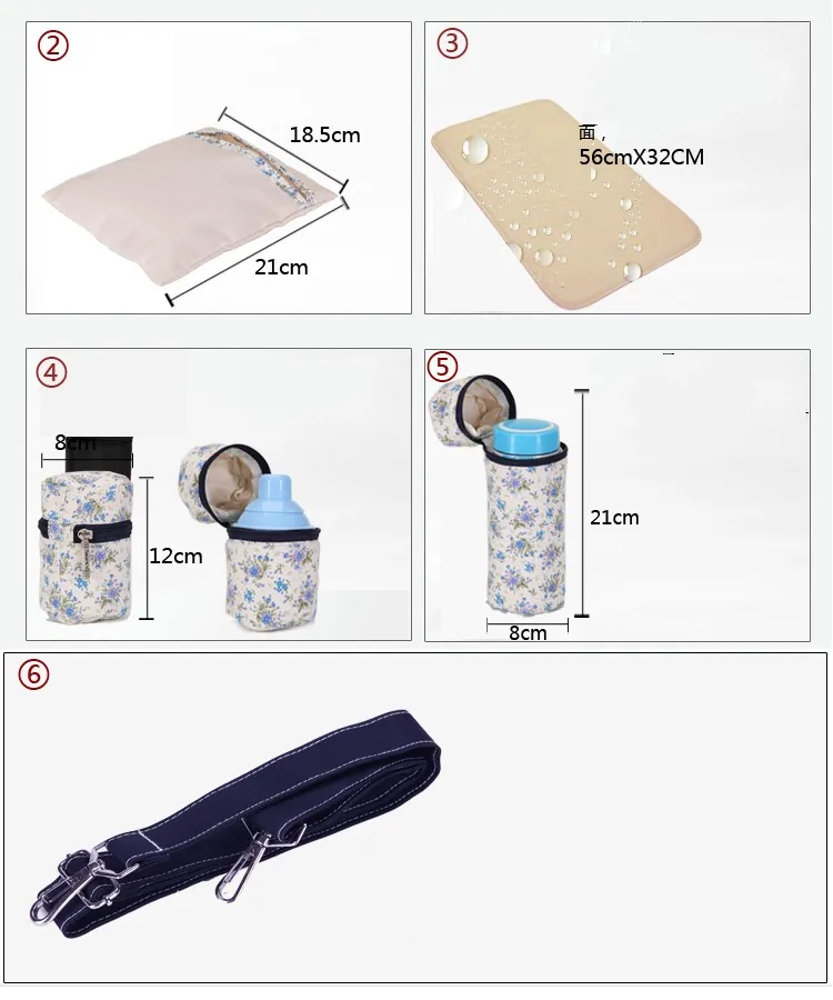 Fashion Multifunctional Bolsa Maternidade Baby Diaper Bags Moms Nappy Mummy Bag Handbag Shoulder Messenger Stroller Bolso |