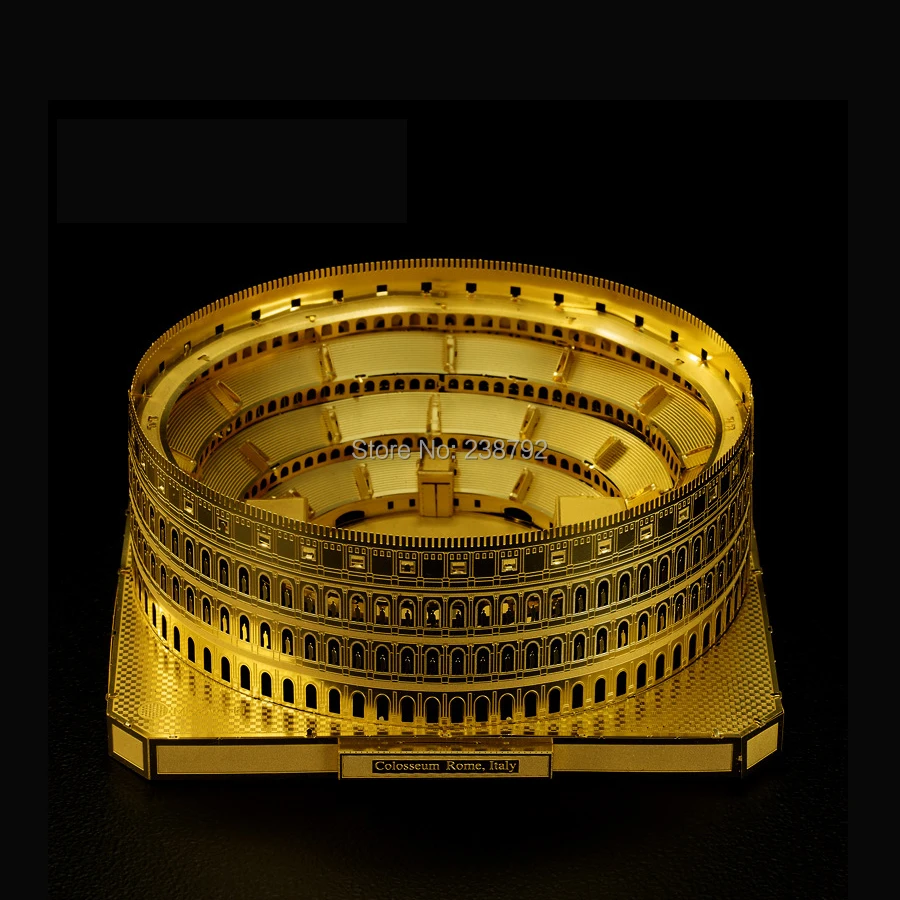 Colosseo Италия 3d металлический Diy набор миниатюрных моделей головоломки игрушки