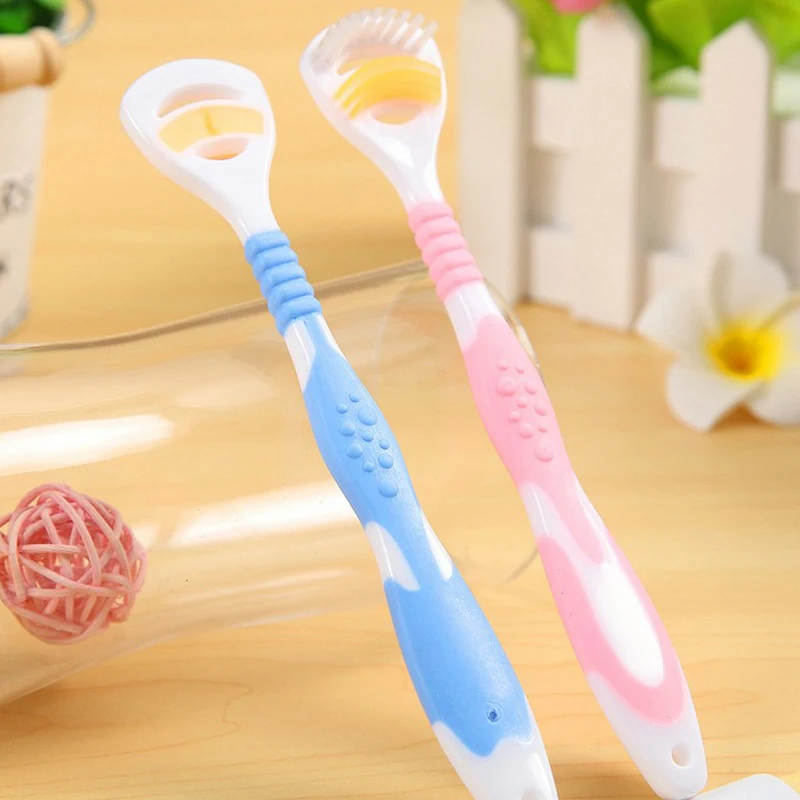 

2Pcs/Pack Tongue Brush Tongue Cleaner Scraper Cleaning Tongue Scraper For Oral Care Oral Hygiene Keep Fresh Breath Color Random