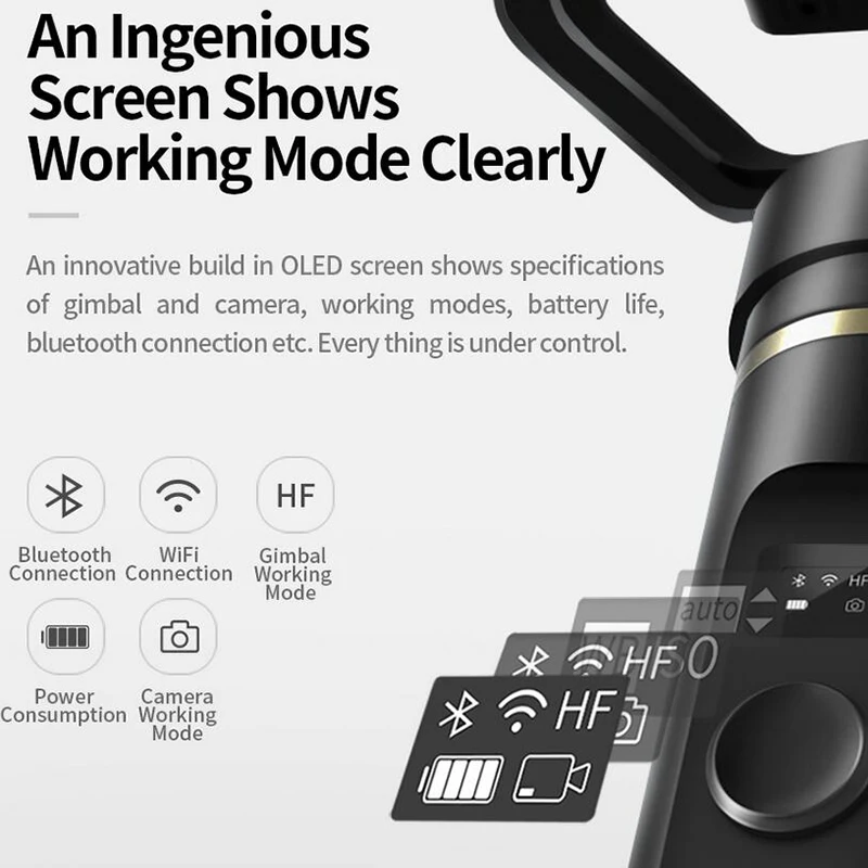 UK Stock FeiyuTech G6 Plus 3 осевой Splashproof ручной карданный для смартфона экшн камеры
