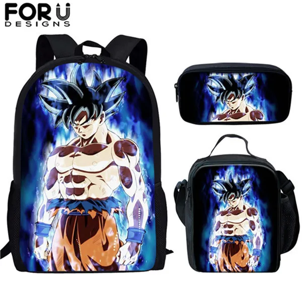 FORUDESIGNS/горячая аниме школьные сумки рюкзаки Dragon Ball Z Супер Broly шаблон Модные школьные сумки набор для девочек мальчиков Mochila - Цвет: HK3159CGK