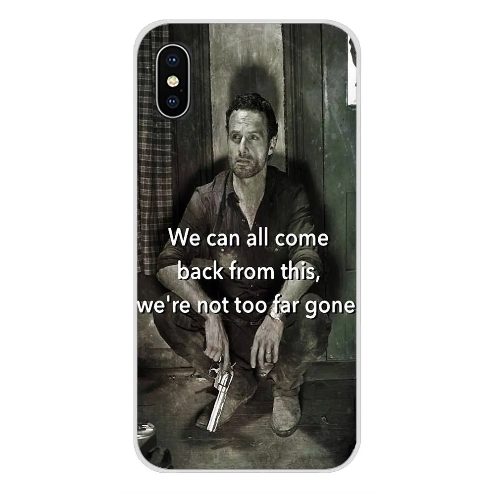 Accessories Case Cover The Walking Dead Rick Quotes For Samsung Galaxy S3 S4 S5 Mini S6 S7 Edge S8 S9 S10 Lite Plus Note 4 5 8 9 | Мобильные