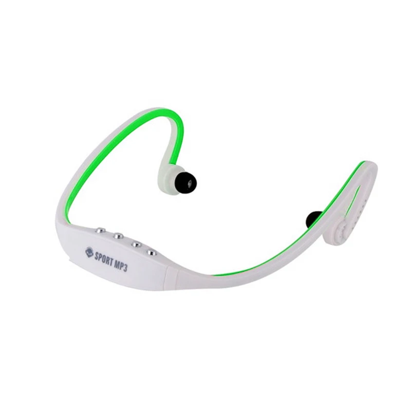Green Портативный спортивный MP3 музыкальный плеер FM радио спортивные MP3 наушники Поддержка microsd TF карта беспроводной спортивный музыкальный плеер mp3 плеер - Цвет: Green